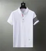 Brand Men Summer Polo Solid Polo à manches courtes Slim Fit Polos Fashion Streetwear Tops Men Shirts Office Chemises décontractées 3xl 240412