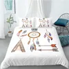 Bedding Sets 3D Duvet Cover Bag Pillow Cases Full Twin Single Double Size Feather Ornament Custom Design Bed Linens
