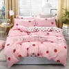 Bedding Sets 50 Summer Set Home Stripe Printing Cute Pattern Polyester Material Comforter 5 Sizes