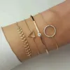 New Geometric Round Triangle Bracelet Set Popular Jewelry for Women