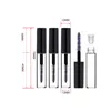 Speicherflaschen nützliche schwarze 4ml leere Kunststoff -DIY -Mascara -Röhrchen Wimpern Creme Zauberstab Container Flasche Flaschenfläschchen mit Pinsel 5pcs/Set