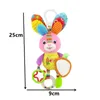 Baby Animal Rattles Bed Stroller Bell Toys Né Grab Capacité Formation Dolls Poldage éducatif Toy 012 MOIS 240407