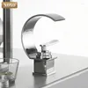 Bathroom Sink Faucets XOXO Basin Faucet Cold And Water Single Handle Waterfall Mixer Tap Deck Mount Torneira 21025