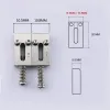 Kabel 1 Set E -Gitarrenbrücke Messing Sattel/ Edelstahlrollen Sattel 10,5 mm/ 10,8 mm in Korea gemacht