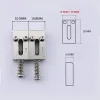 Cavi da 10,5 mm/ 10,8 mm sella in ottone/ sella a rulli in acciaio inossidabile per ponte di chitarra elettrica