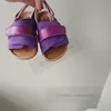 Niños Patchwork Color de gamuza Sandalias de verano Metales para niños Hebilla Cork Cork Zapatos Fashion Niños Niños Non-Slip Beach Sandalias Z7704