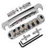 Cables Roller Saddle Tune O Matic Bridge Tailpiece with Studs for Bridge Style Electric Guitar Replacement Accessories