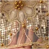 Tanks pour femmes camis y creux outre femme dentelle de dentelle bling paillettes Gold 220519 Drop livraison vêtements vêtements