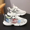 Scarpe casual bambini sneakers alla moda per ragazzi mesh sport traspiranti che corre leggero per bambini quotidianamente