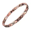 Ссылка браслетов Befoshinn Модный магнитный магнитный 6 мм женский ювелирный браслет мода мода Pure Copper Health Bargle