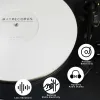 パッド12 ''蓄音機用アクリルスリップマットターンテーブルビニール3mm LPマット抗抵抗性LPマットを改善する音質の音質