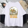 Будьте гей Do Crime Print Men Cotton T Рубашки повседневные Allmath с коротким рукавом винтажный творческий подход