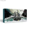 3Dパズルピースクール3DメタルパズルブラックパールジグソーアセンブリモデルキットティーンY240415の大人の誕生日プレゼントのためのDIY海賊船