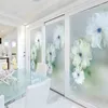 Naklejki na okno kreskówki pokój dziecięcy kolor samoprzylepny szklany szklany folia łazienka przesuwane drzwi dekoracyjne -03