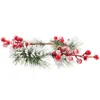装飾的な花クリスマスセンターピーステーブルドア飾りミニリース装飾クリスマスリースリングリングピラーフラワーガーランド