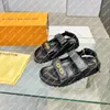 Eksplozja Nowe sandały damskie 1Ab3QB Paseo Flat Comfort Sandałowe Sandał Czarne buty wytłaczane paski jagnięta wkładki Ultra-Light Micro-podesze