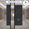 Sistem Sürgülü Cam Kapı Kilidi TTLOCK Bluetooth Kilit Geçiş Modu G2 WiFi Ağ Geçidi İsteğe Bağlı Uzaktan Kaçmak Akıllı Kilit Ofis Güvenliği