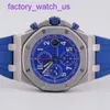 Iconic AP Wrist Watch Blue Elf Royal Oak Offshore 26470ST Mens Watch Precision Steel Blue Face Automatic Machinery Swiss Famous Luxury Sports Watch