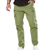 Herenbroeken Klassieke man Casual vracht Zipperzakken Grote en lange sport buitenoutfits Khaki Gray Trousers