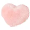 Pillow Reusable Sofa Wrinkle Resistant Easy Care Heart Shaped Fluffy Case