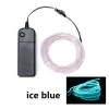 2M Glow El Wire Neon Cable for Christmas Dance Party Diy Costumes Multicolor Illuminated Light AA Battery Lamp LED Strip