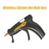Gun 3.7V litiumbatteri Hot smältlim Gun trådlös USB uppladdningsbar reparationsverktyg Hem Hantverk Barn Diy Tools 7mm Gluestick Kit