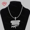 Ожерелье для мужчин Ice Out Hip Hop Jewelry Sier Gra Сертифицированная Степпа AK47 Moissanite Gun Pendant