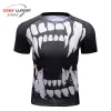 T-shirts Mäns snabba torr komprimering Sport T-shirt Kort ärm Running Shirt Bodybuilding Workout Sweatshirt CrossFit Gym Fitness Shirts