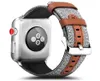 Mode nylon lederen armbandriem voor Apple Watch Band 38mm 40mm 42 mm 44 mm horlogeband voor IWatch -riem serie 1 2 3 4 5 polsband9964182