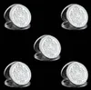 5pcs Scottsdale Mint Omnia Paratus Craft 1 Troy Oz Silver Plaked Coin Collection con capsule acrilica dura6573897