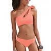 2024 NYA BIKINI SOLID SEXY One Shoulder Bikini Womens Split Swimsuit