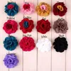 Fleurs décoratives 5pcs / lot 2 "13 couleurs Fleur multicouche Fleur Artificiel Tissu dentelle Patch Applique