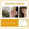 Backs Earrings Stud Butterfly Double Hoop Chain Trendy Simple And Stylish Asymmetric For Women Miss