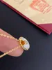 Kort V Gold Highquality Old Classic Mosang Amulet 18K Necklace With White Beige Red Agate Black Agate CollarBone Chain