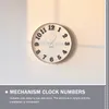 Acessórios de relógios 2 conjuntos de relógio Placa de numeração para casa Decoração DIY NURQUERAIS ACENTES PLÁSTICA FAZENDO PEÇAS BELL