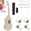 Kablolar diy ukulele 21 inç kit geyik ses deliği Basswood soprano Hawaii Gitar el işi boyama, ebeveynler için kampanya