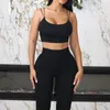 Женские брюки с двумя частями Anjamanor Baddie 2 STED STEALS SPORT RIBBED TOP и костюмы для женской одежды Активная одежда Лето 2024 D16-CZ27