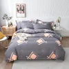 مجموعات الفراش 4pcs لحاف لحاف الطبقة السرير Coverlet Pattern Soft Soft Dark Darked Pillowcase Free