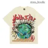 Camicia da uomo Hellstar camicie a maniche corta maglietta sciolta e morbida alla moda di strada Hellstar marca di donne in cotone grafico Shirt Hellstar TEE 5044