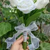 Decorative Flowers Artificial Wedding Handheld Flower Bundle White Tulip Rose Combination