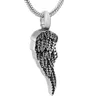 IJD12837 Mini Cremation Feather Part Memorial Keepsake Urn Necklace For Memorial Ash Funeral Jewelry Menwomen Holder Urn3144161