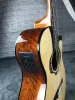 Chitarra om cutway body 40 "chitarra classica acustica AA Solid Engelmann Spruce Top Flame Ovangkol Backside con PickUpSoft Bag per chitarra