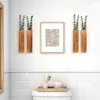 Vases Wood Wall Planter Farmhouse Pocket en bois moderne pour les fleurs séchées FOURNIR HOME DÉCORS