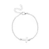 Fashionable and Minimalist Alloy Cross Bracelet, Women's Ankle Bracelet