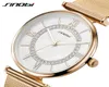 Sinobi Super Slim Gold Mesh en acier inoxydable Watches Femmes Top Brand Luxury Horloge décontractée Femme poignet Gatter Lady Relogio Feminino2084455198