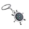 Keychains Vintage Compass med ölöppnare Key Chains Rings Mens Silver Color Car Bag Pendant Keyring Holder Gift Jewelry