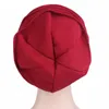 Berets Cancer Head Cap Hat Elastic Cloth Muslim Scarf Chemo Ruffle Women Breathe