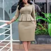 Casual Dresses African For Women 2024 Dashiki Bodycon Office Lady Dress Clothes Fashion Elegant dam Africa Clothing