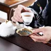 TEA TRAYS 7 Style Wholesale Cup Mat Creative Accessories Heat Isolation Anti Slip Pad Antique Emamel Alloy Holder