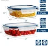 Bento Boxes HOMBERKIN 10 Pack lass Meal Prep Containers lass Food Storae Containers with Lids Airtiht lass Lunch Bento Boxes BPA-Fr L49